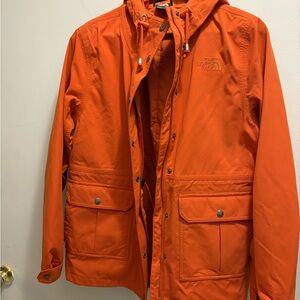 The North Face waterproof Orange Jacket